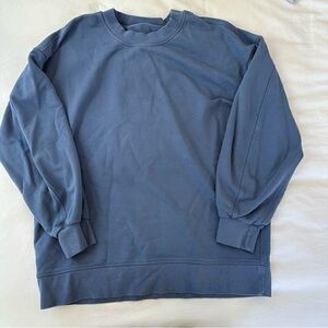 Lululemon Perfectly Oversized Crew- Water Drop (blue), size 6